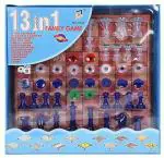 DALANI shri sai traders 13 in 1 Chess, Ludo, Tic-Tac-Toe,Checkers, Snake and Ladder and More Board Game for Kids & Family Fun Game Board Game Accessories Board Game ()