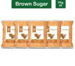 Trinetra Brown Sugar (Pack of 5) 5 kg (1 kg each)