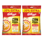 Kellogg's Corn Flakes |120g X Pack of 2 | Original, High in Iron, High in B Group Vitamins, Breakfast Cereals