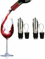 THW Stainless Steel Bottle Pourer Stopper for Liquor, Wine- Set of 2 Pieces