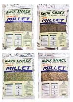 Kwik Snack Combo Pack of 4 - Little , Foxtail , Barnyard & KODO Millets Unpolished Pouch ( 400 GM Each) x 400 GM = 1600 GM