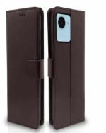 STAR-FLIP Realme C30/C30s Flip Cover: Fashionable Flip Case for Girls and Boys, Stylish Design, Durable and Shockproof Protection (Brown)