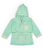 Mi Arcus Aqua Premium Organic Soft Cotton Aqua Baby Hooded Full Sleeves Bath Robe/Gown For Boys And Girls (18-24 Months) - Arcus