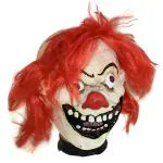My Party Suppliers Cream, Red Hair Halloween Clown Mask Latex Fancy Dress Costume Scary Full Head Horror Fancy Dress Party Props, Scary Halloween Masks For Adults