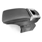 Kingsway Centre Console Car Armrest With Glass Holder & Ashtray, Universal Use For All Cars, Color : Black, Plastic, 1 Piece