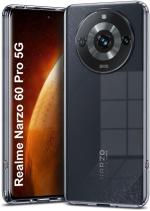 COVERBLACK Rubber Back Cover Compatible model for Realme RMX3771 / Narzo 60Pro - Transparent