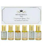 Menjewell Set Of 6 Floral Attar Gift Pack (6 x 3 ml) Long Lastings Attar/Perfume For Women (Floral)