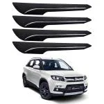Oshotto (BP-04) Car Black Rubber Bumper Protector/Corner Moulding Compatible with Maruti Suzuki Brezza -(Set of 4 pcs)