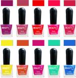 OUR Beauty Multicolor High Quality Quick Dry Long Lasting Hd Colors Nail Polish 2Feb2045, 80 ml (Set Of 10)