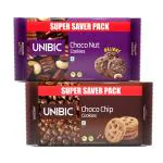 UNIBIC Assorted Value pack of 2 - Choco Chip & Choco Nut Cookies (1000 g, Pack of 2)