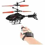 NISWA Plastic Remote Control Flying Helicopter with Hand Sensor Unbreakable Blades,Electronic Radio RC 5 - 14 Y