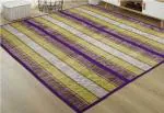SUBHRA TEXTILE Handweaving Classic Contemporary Chatai Korai Mat (Purple, Madurkathi, 6.5x4.5 Feet)