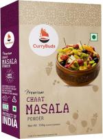 CurryBuds Chaat Masala Powder | Famous Chaat masala for Fruit and Salad, Healthy and Delicious Chat masala for ready to use with no added colors and preservatives 100GM (Pack of 1)