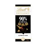 Lindt Excellence 90 Percent Cocoa Chocolate Bar, 50 Gm - Imported from USA