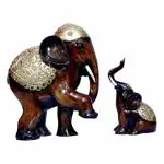 Avon Star Gallery Brown Resin Elephant Statue for Home Decor