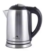 Dolphy 1200 Watts Stainless Steel, Abs Electric Tea Kettle (Silver, Black)