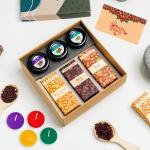 Tummy Pops| Diwali Gift Hamper| Natural Mukhwas Mouth Freshener & Chocolates Gift Pack - 210 g After Meal Digestives Mukhwas - Sweet Mouth Fresheners Homemade Mukhwas Churan Goli