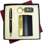 UJJi 3in1 Doctor Logo Set with Golden Part Ball Pen, Keychain and ATM Card Holder