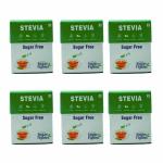 Sugar Fighter Stevia Sachets 25 [Pack of 6] Vegan I 100% Sugar Free I Diabetic Control
