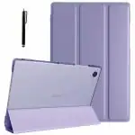 ProElite Cover for Samsung Galaxy Tab A9 8.7 inch Case Cover, Smart Flip Case Cover for Samsung Galaxy Tab A9 8.7 inch Translucent Back with Stylus Pen, Lavender