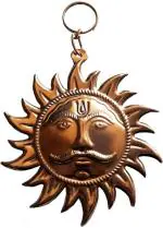 SP Handicrafts Copper Vaastu Surya Idol Showpiece 1.25cm (Pack of 1)