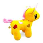 GOLDENHUB TOYS Plush Golden Hub Unicorn 30 Cm Standing Small Cute, Plush/Soft Toy for Boys, Girls and Kids, Super-Soft, Safe, Great Birthday Gift (30 Cm_Yellow)