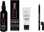 BuyTya Matte Fixer Spray Makeup Base Primer And Black Eyebrow Pencil (Set Of 3)