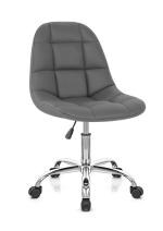 NGFC Doctor Stool Chair 360 Degree Rotating Cushioned Seat Adjustable Height Chrome Base Chair Stool