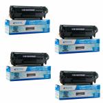 EDGETRONICS EDGE X-tra Edge Compatible Toner Cartridges/Q2612,1020,M1005,1018,1010,1012,1015,1022,3015,3020,3030,3050,3052,3055/12ACartridge/Edge12A (12A, Pack of 4)