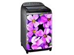 Divinedesigns Multicolor Vinyl Purple Lui Flowers Washing Machine Sticker - 61 X 89 Cm