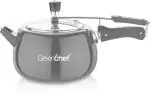 Greenchef Castor Black Hard Anodized Induction Inner Lid Pressure Cooker 5 L
