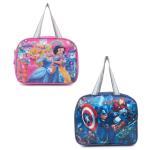 Le Corpus Avengers and Disney Princess 3D Photo Lunch Bag for Office, Travel, Picnic, School, Waterproof Tiffin Bag for Kids with Bottle Holder (Multicolor, Combo of 2)