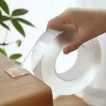 MOSTSHOP 3 Meter Balloon Double Sided Tape Heavy Duty Adhesive Tape Magic Tape Nano Magic Tape Transparent Waterproof Ivy Grip Tape Nano-Tape Pack of 1
