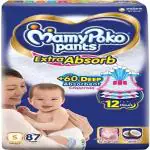 MamyPoko Pants Extra Absorb Diaper (Size-S) (Count-87)