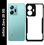 CarryWrap Back Cover for Infinix Zero 20 5G (Black, Grip Case, Pack of: 1)