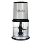 INALSA Electric Chopper Bullet Inox- 450 Watts with 2 Speed Option |100% Pure Copper Motor| Chop, Mince, Puree, Dice -BulletChopper
