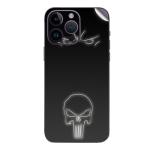 GADGETSWRAP Printed Vinyl Skin Sticker for Apple iPhone 14 Pro Max - Punisher Logo n Mask