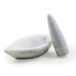 Arman Spoons White Marble Mortar And Pestle (Pack Of 1)