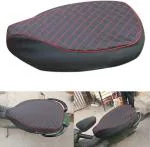 Znee Smart Black & Red Seat Cover For Ola Electric S1, S1 Pro Single Bike Seat Cover For Ola S1, S1 Pro