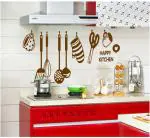 JAAMSO ROYALS Vinyl Kitchen Grocery Design Peel and Stick Self Adhesive Wall Sticker (60 CM x 45 CM)