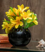 BS AMOR Vases +Flower , Modern Black Flower Vase, Living Room,Home Decor,Wedding Centerpieces,Office