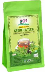 AGS Herbal Pure Herbal & Organic Certified Green Tea with the goodness of Tulsi-100gm