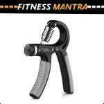 Fitness Mantra 10KG To 40KG Weight Adjustable Hight Quality Grey Color Hand Gripper