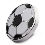 PELUCHE Men'S The Football Craze Lapel Pin (White, Free Size)
