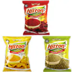 Hilton 300g Masala Combo | Turmeric Powder + Coriander Powder + Chilli Powder | Pack of 3 - 100g Each