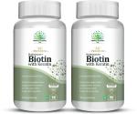 Healthy Nutrition -Just for the Health of it Biotin Capsule Gluten Free for Healthy Hair, Skin and Nail - 90 Capsule (pack of 2)