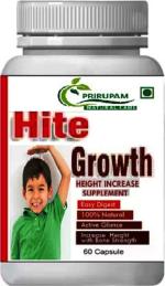 Prirupam HITE GROWTH HIGHT INCREASE AYURVEDICE 60 CAPSULES MENS WOMENS (Pack of 1)
