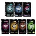 NottyBoy Mixed Flavour | 4in1, 1500 Dots, Ultra Ribbed, Extra Lube, Ultra Thin Condoms - 70 Pieces