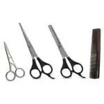 Dhanishka Professional Salon Moustache Scissors with comb