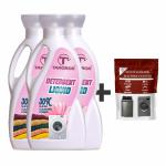 Taagror Ultra Clean Wash Liquid Detergent For Top Load And Front Load Washing Machine With Free 1 Pouch Descaler/Washing Machine Cleaner 1 Lt (Pack of 3)